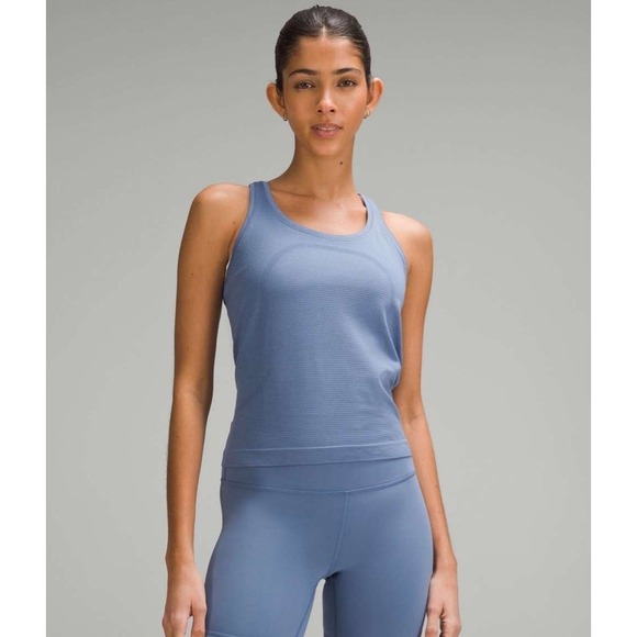 lululemon athletica Pants - Lululemon Swiftly Tech Racerback Race Length Size 20 Oasis Blue NWT